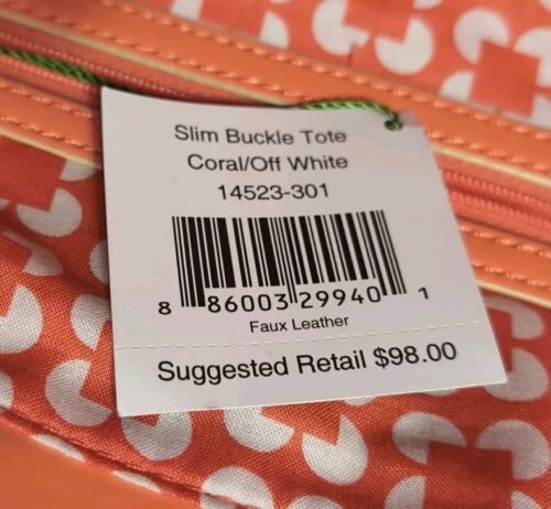 Bolso de Mano Vera Bradley Slim Hebilla Coral Off White - Imagen 7 de 7