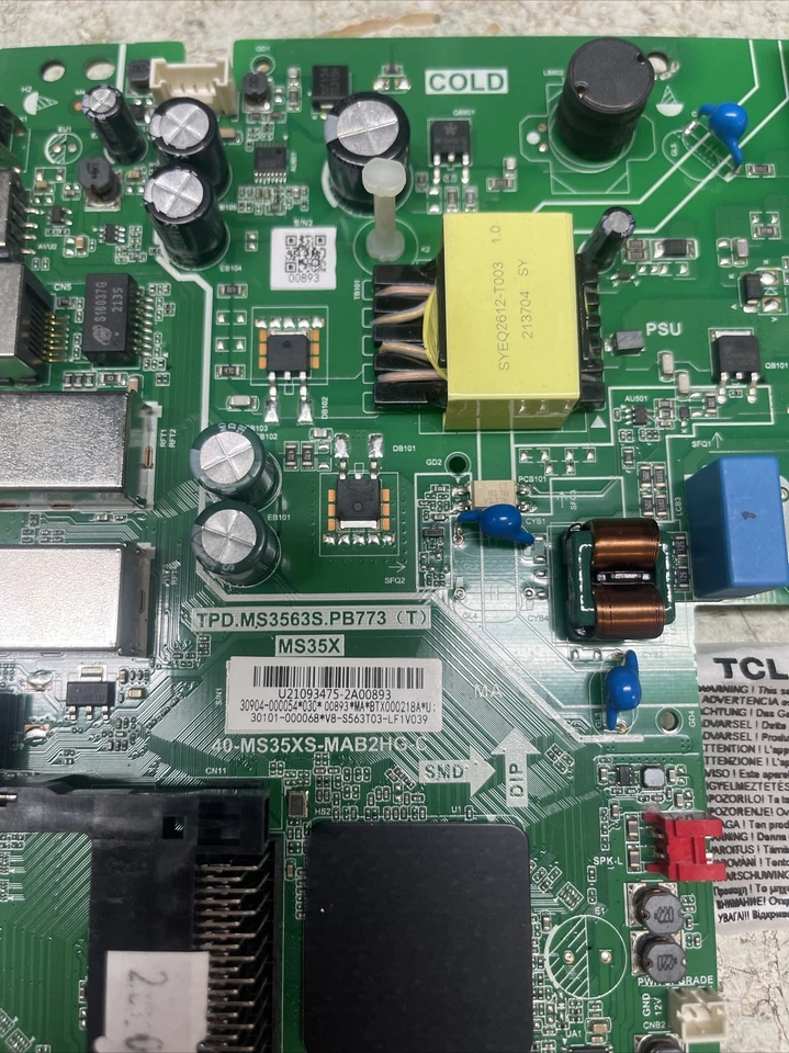 Motherboard Tpd.ms3563s.pb773 40-ms35xs-mab2hg-c TCL 32d4300 - Image 4 of 4