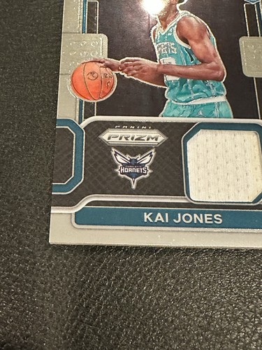 Kai Jones 2021-22 Panini Prizm Sensational Swatches Charlotte Hornets SW-KAI - Picture 6 of 7