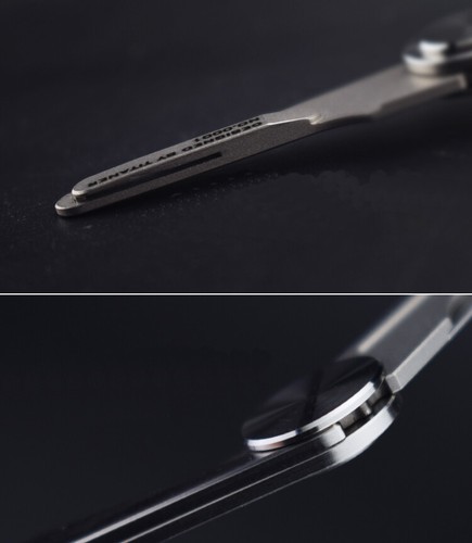 Titanium Knife Scalpel Blade Mini Pocket EDC Tools Survival Folding Keychain - Picture 10 of 16