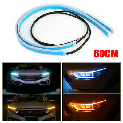 60cm Ultra Thin Car Soft Tube LED Strip Daytime Running Light Turn Signal Lamp~ 60cm Ultra Thin Car Soft Tube LED Strip Daytime Running Light Turn Signal Lamp~