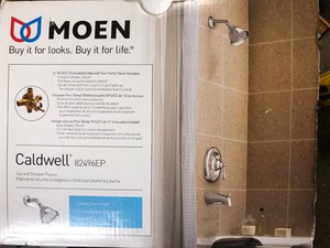 Moen Caldwell 82496ep Tub And Shower Faucet Chrome Finish Ebay