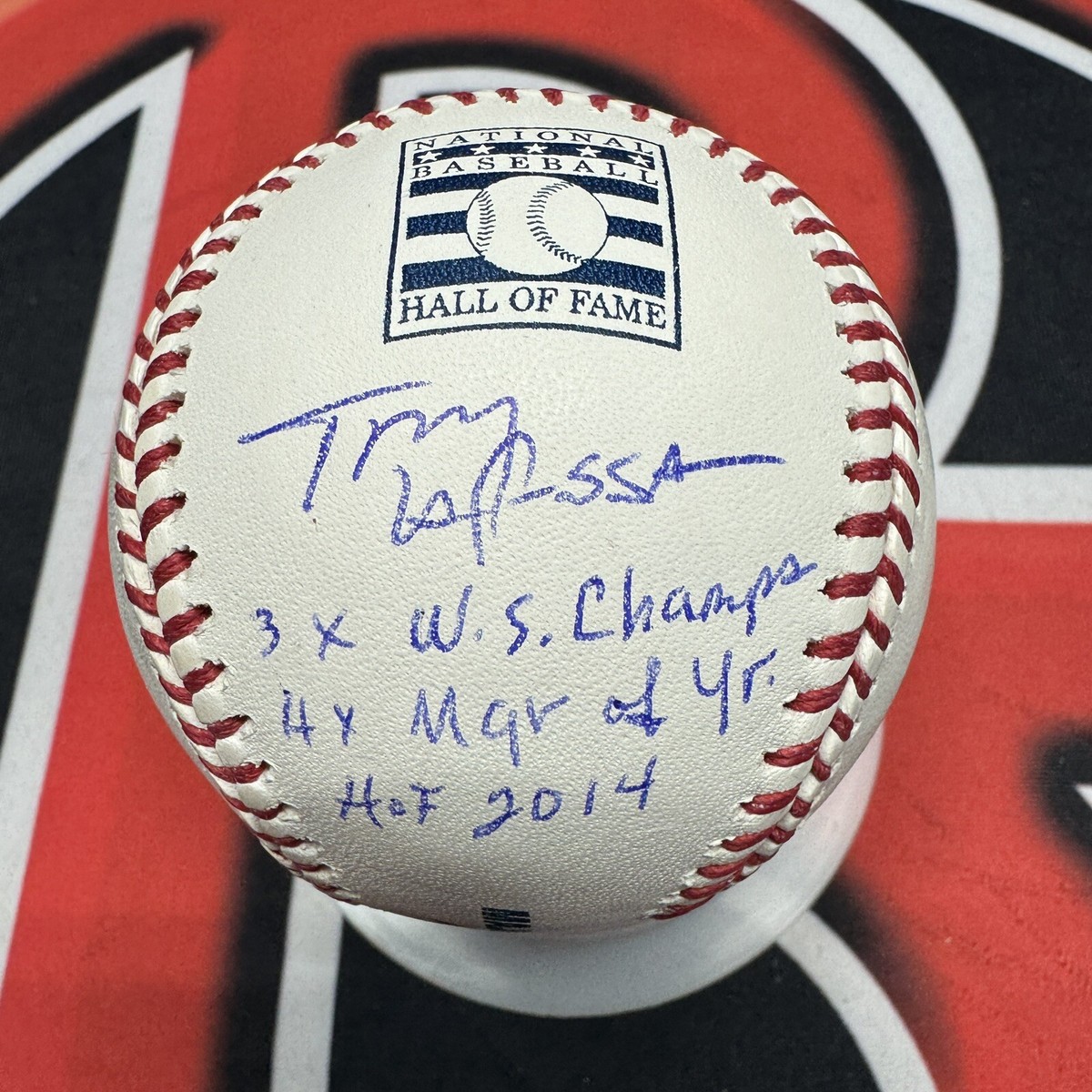 Tony La Russa 直筆サインボール Tony La Russa Autograph Signed Major League Ball Insc HOF