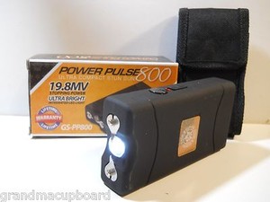 Power-Pulse-800-19-8-Million-Volts-Ultra-Compact-Black-Rechargeable-Stun-Gun-LED