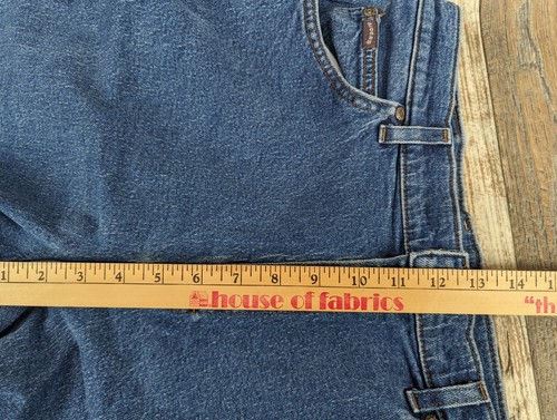 Denim Riders 34x32 Straight Leg Blue Jeans mens Deep Blue Clean - Picture 12 of 14