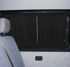 VW Crafter Curtains Camper Curtain Kit BLACK Passenger Side Window