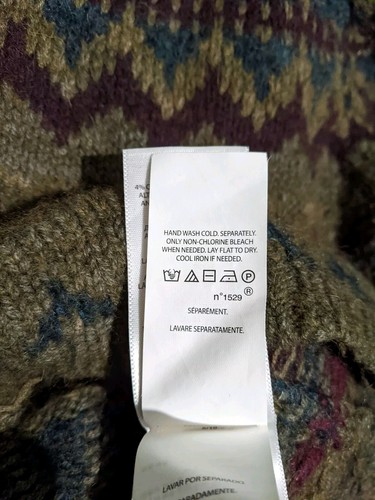 Polo Ralph Lauren Fairisle Womens Wool Cashmere Alpaca Mix Wide Sleeve Jumper M - Picture 10 of 13
