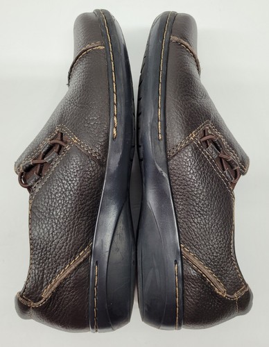 Clarks Collection Damenschuhe Größe 8 M braune Leder-Slipper weich gepolstert - Bild 7 von 9