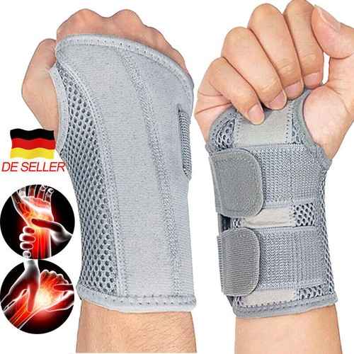 Karpaltunnel Bandage Karpaltunnelsyndrom Handgelenk Schiene Sport Links / Rechts - Bild 1 von 22