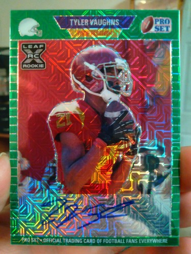 Tyler Vaughns 2021 Pro Set Mojo RC Auto 9/10 + Prism No Huddle Blue Ref Steelers - Picture 4 of 6