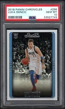  2018 Panini Chronicles #296 LUKA DONCIC RC Studio PSA 10 GEM MINT