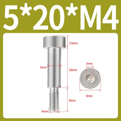 Shoulder Bolt Screws A2 Stainless Steel - Allen Socket Head M4 M5 M6 M8 M10 - Picture 20 of 97