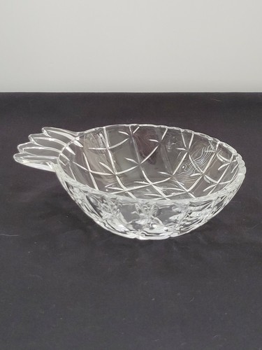Set of 2 Studio Nova Diamond Cut Crystal Glass Pineapple Trinket Dish 6x4x2 - Picture 5 of 10