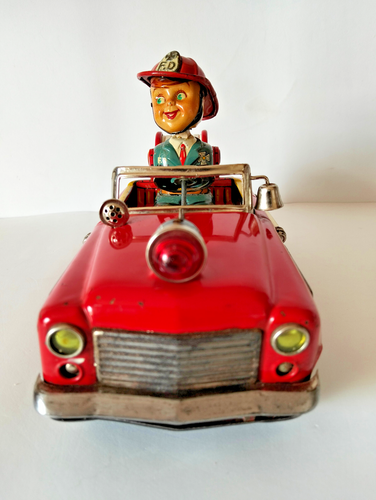TN NOMURA TIN CAR FIRE CHIEF DEPT JAPAN AUTO CAMION POMPIERI LATTA