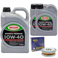 MotoröL Set Syntech 10W-40 Meguin 7 Liter + ÖLfilter FüR Mercedes 190 124 T1 Bus