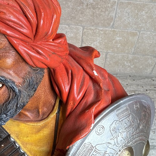 Vintage Bossons Chalkware Pathan Warrior 1967 RARE Wall Figure Made in England - Picture 9 of 13