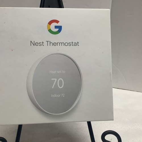 Google Nest Thermostat Snow Model G4CVZ Programmable ThermostatH - Picture 1 of 10