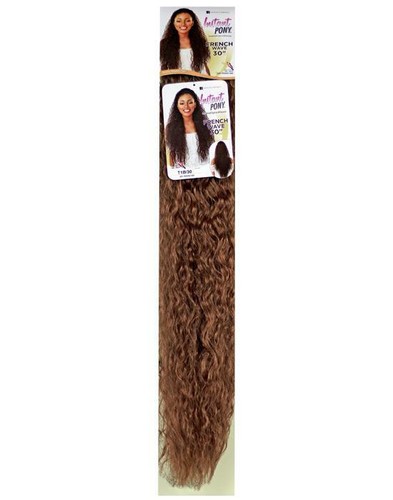 FRENCH WAVE 30" INSTANT PONY | LANGER SYNTHETISCHER CLIP-ON PFERDESCHWANZ | SENSATIONNEL - Bild 3 von 12