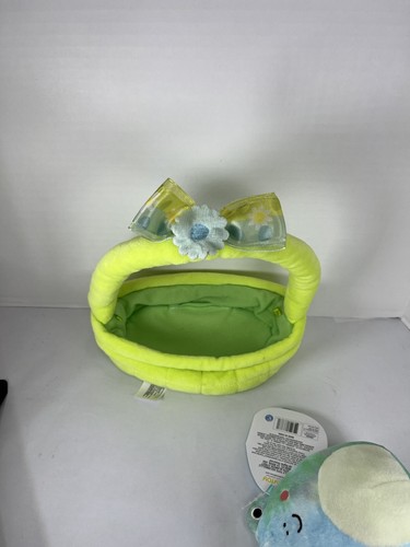 Squishmallows Cesto di Pasqua peluche solo rana Ferdie Kellytoy 2022 Animale di peluche - Foto 10 di 17