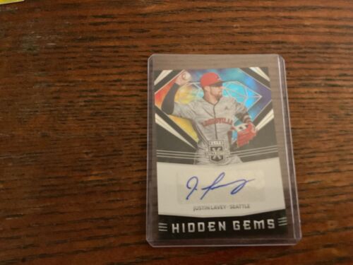 2020 Panini Elite Extra Edition - Hidden Gems Justin Lavey #HG-JL Black (AU, RC)
