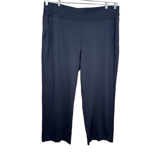 ATHLETA VENICE HIGH RISE WIDE LEG PANT black sz 3X - Foto 2 di 10