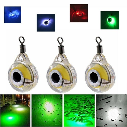 1x 5x 12x LED Luz de Pesca de Peces Subacuáticos Ojo de Pez Brillo Cebo Fluorescente Señuelo - Imagen 4 de 17