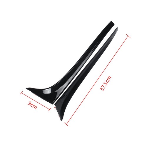 Rear Window Spoiler Side Wing Cover Trim Gloss Black For VW Golf MK7 2014-2018 - Picture 11 of 12