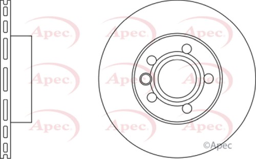 Fits VW Transporter 1990-2003 Brake Disc Front Poppy #2 701615301F - Picture 2 of 2