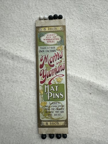 Victorian Morris & Yeoman's 8"" Stahl Hutstifte