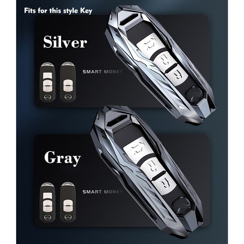 For Mazda 2 3 5 6 7 CX-3 CX-5 CX-7 CX-9 Holder Metal Key Fob Case Cover Keychain - Picture 2 of 18