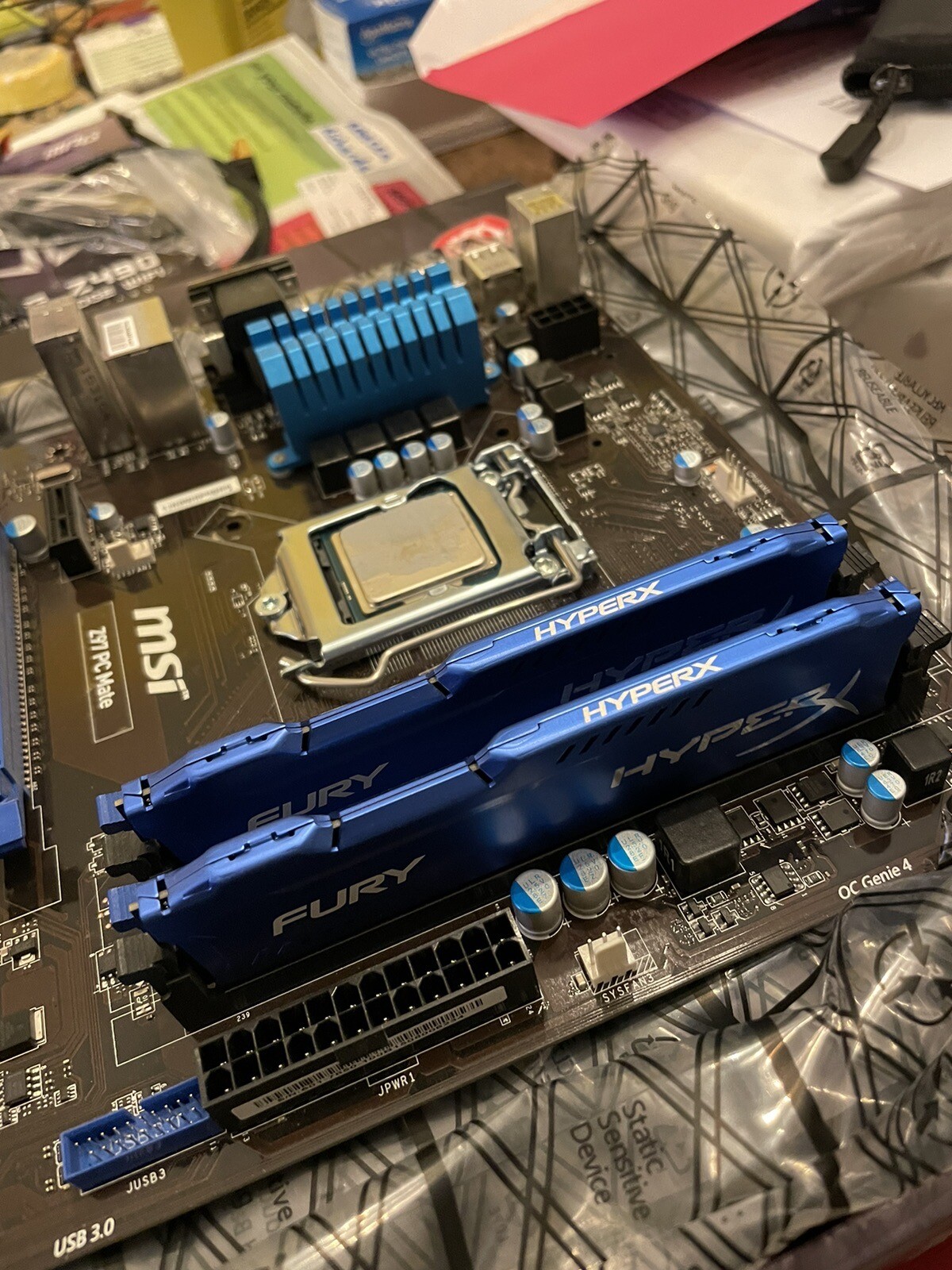 MSI Z97 PC Mate Motherboard Socket LGA 1150 DDR3 I5 Cpu Fury Hyper X