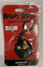 Angry Birds Backpack Clip ,keychain Party Accessory -Black Bomb Bird