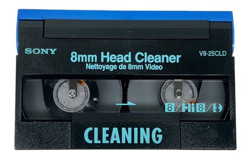 Sony Hi8 V825CLH 8mm Head Cleaning Cassette Camcorder Tape eBay