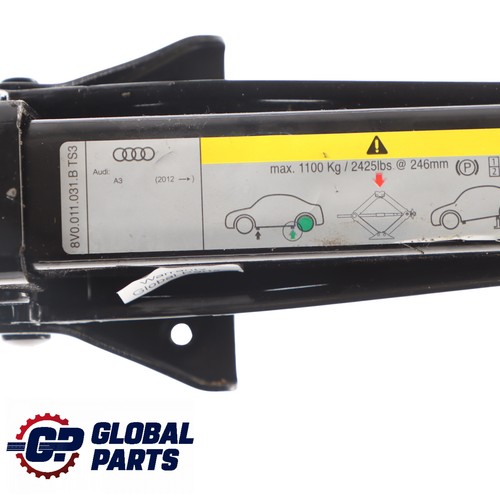Audi A3 8V Hebebock Auto Werkzeug Notradauf Zug 8V0011031B - Bild 5 von 11