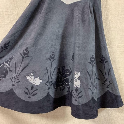 Secret Honey Disney Frozen Collaboration Olaf One Piece Dress Princess Navy - Picture 5 of 5