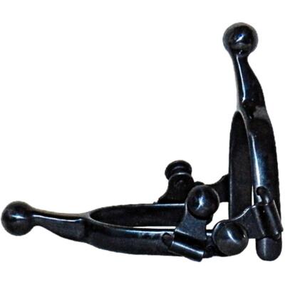 Child's Youth Western Black Steel Humane Kids Ball End Beginner Spurs