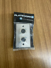 Plateworks Pro Co WP1013 Dual XLR Female Wall Plate - Stainless Steel, NIP