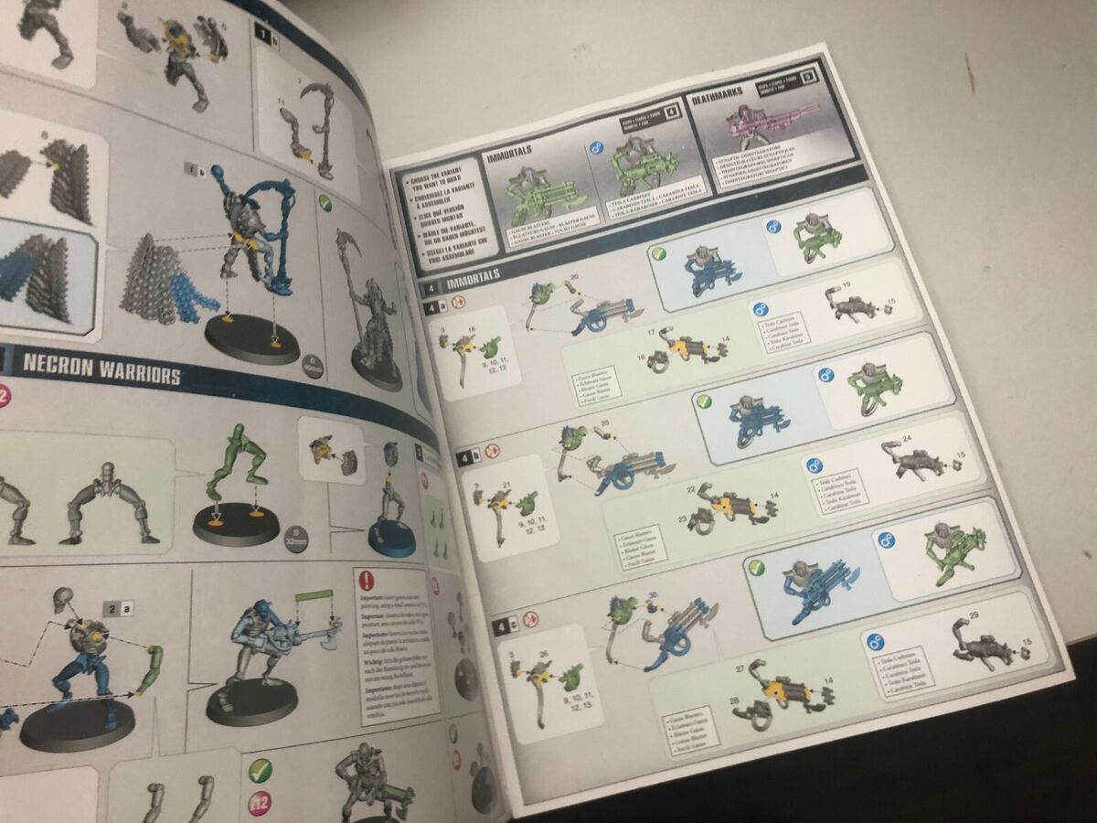 Warhammer 40K Necrons Start Collecting Instructions Booklet