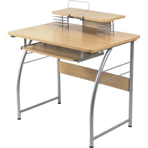 Office Desk With Slide Out Keyboard Tray 23"X 35" Table Top - Picture 9 of 11