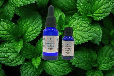 Organic Peppermint Essential Oil by Karafa Essentials (1oz / 30ml / Handmade)