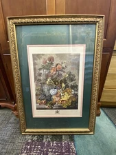 "A Fruit Piece" 1781 Engraved By Richard Earlom From Jan Van Huysum Original