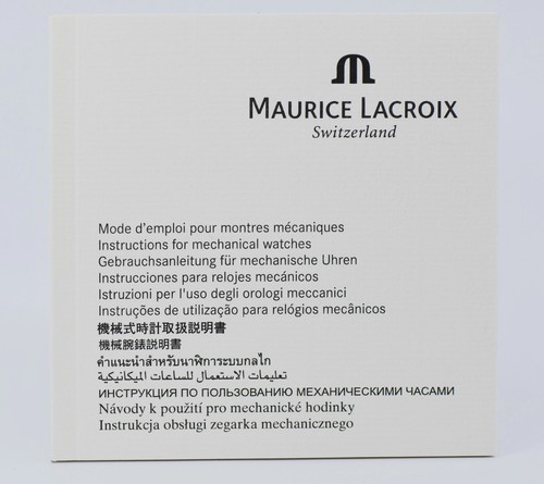Maurice Lacroix Mechanische Uhren Booklet Manual