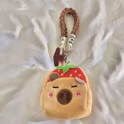 Backpack Shape Capybara Phone Hanging Rope Anti Loss Wallet Men Women - Photo 7 sur 12