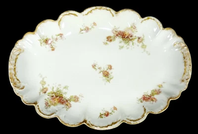 LIMOGES - Platte SERVIERPLATTE Prunkplatte Zierplatte - SIGISMOND MAAS - um 1900 - Bild 1 von 4