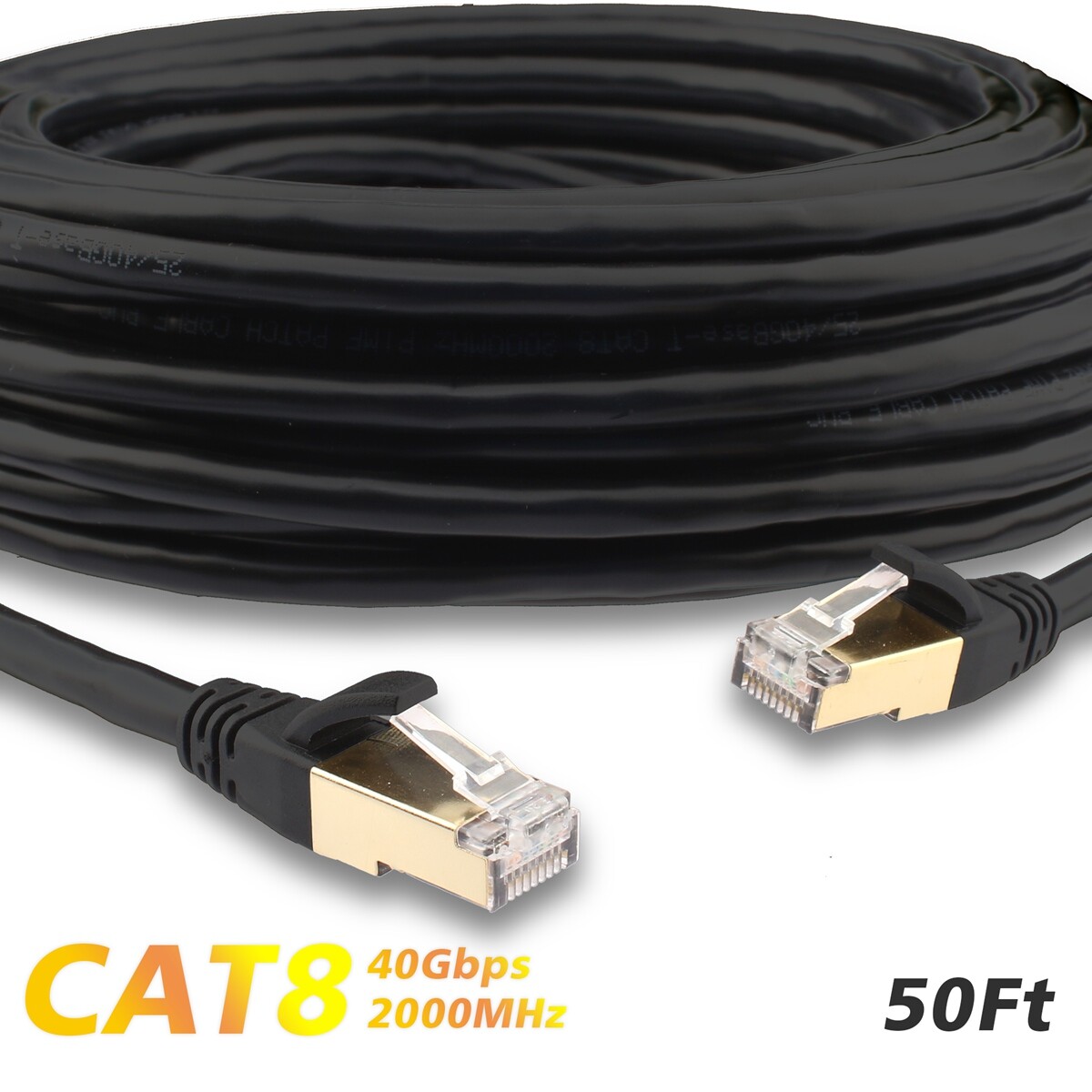 Achetez en gros Câble Ethernet Cat 8 2m 50μ Plaqué Or Rj45