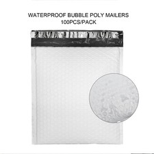 100 Bag 8.5"x13.5" Poly Mailers Bubble Mailer Padded Envelope Bag Waterproof