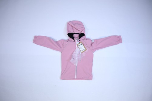 Reima Vantti Softshell Jacket Pink Girls Full Zip Coat Detachable Hood Girls 6Y - Picture 3 of 12