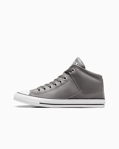 ZAPATILLAS CONVERSE PARA HOMBRE CHUCK TAYLOR ALL STAR HIGH STREET MID CUERO GRIS GRIS - Imagen 5 de 5