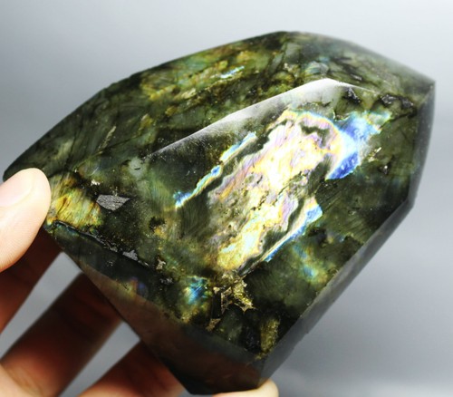 1.43lb HIGH GRADE NATURAL Labradorite ORE / Fire GEM Stone Furnishing articles - Picture 2 of 12