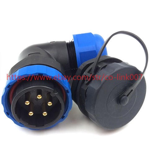 SD28 5pin waterproof connector, IP68 Electric Bulkhead aviation plug socket - Picture 3 of 6